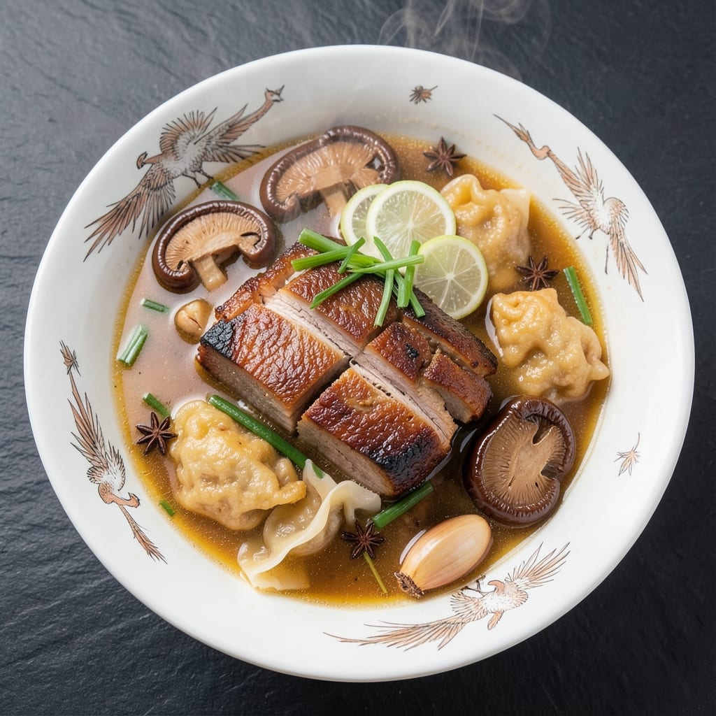 Asian Soup Bowl Recipe: Umami-Packed Dumplings in Silky Broth