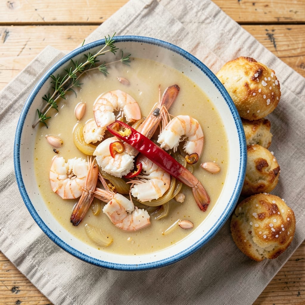 Bahamian Crab Soup and Dough Recipe: Spiced Seafood With Buttery Conch Balls