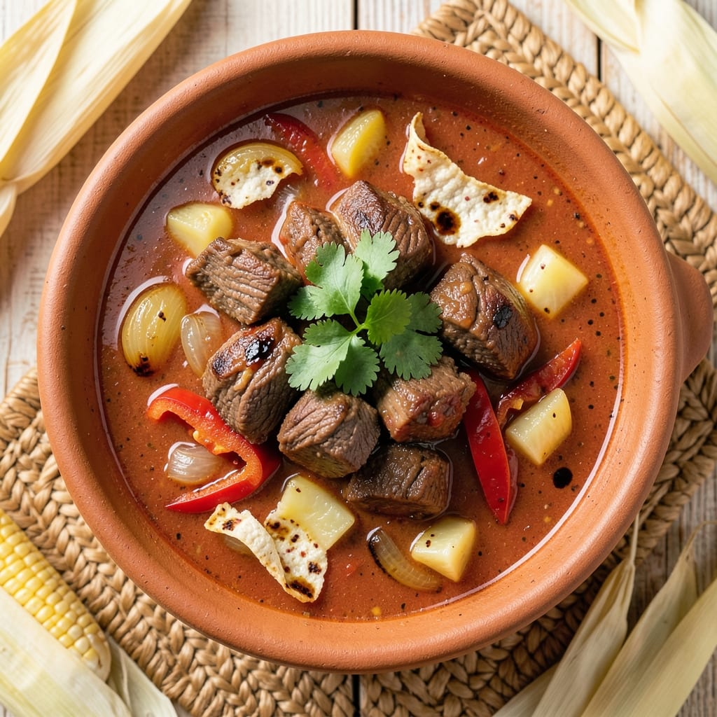 Authentic Mexican Picadillo Soup Recipe: Smoky Tomato-Braised Beef with Pineapple Heat