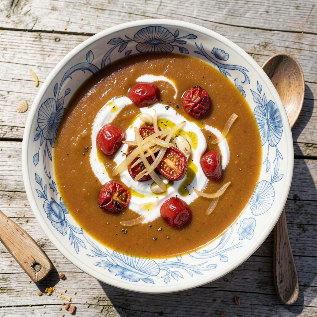 Beach Bar Clarklake Tomato Soup Recipe: Smoky Fire-Roasted Tomatoes and Creamy Herb Swirl