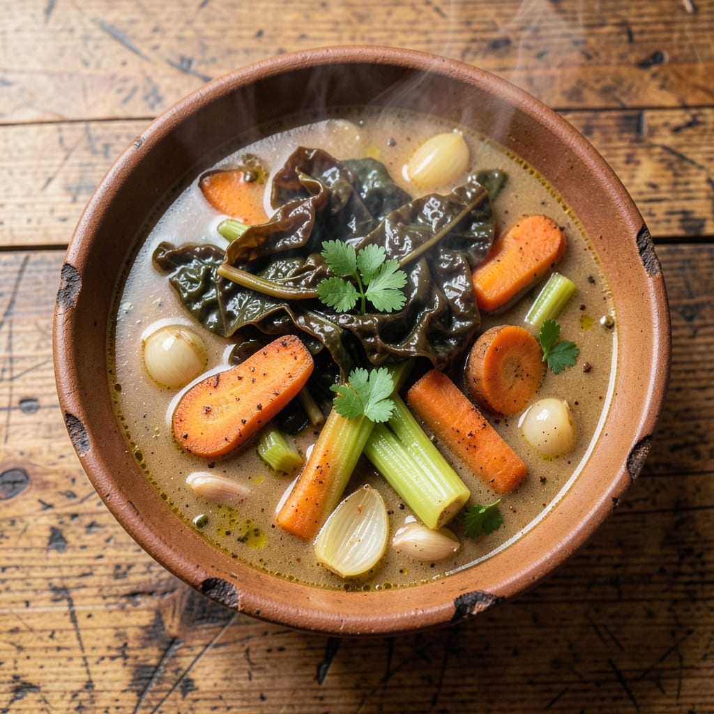 African American Vegetable Soup Recipe: Collard Green and Smoky Ham Harmony