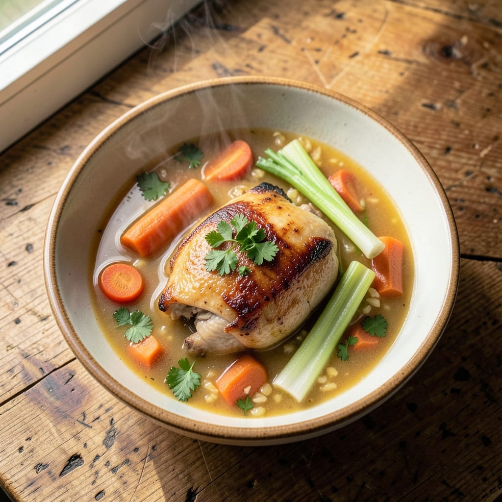 Alpine Village Chicken Soup Recipe: Mountain-Inspired Herb and Root Comfort