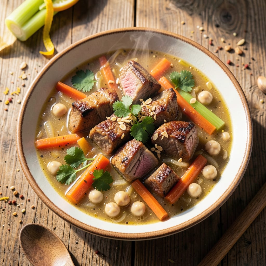 Algerian Chorba Soup Recipe: Saffron-Infused Comfort With Toasted Harissa Heat