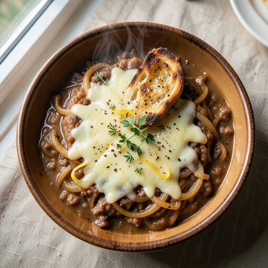 Andrew Zimmern's French Onion Soup Recipe: Caramelized Layers and Gruyère Gold