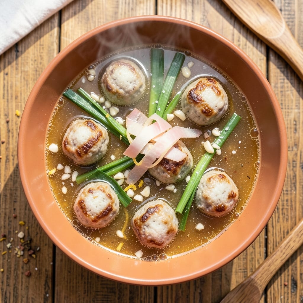 Bakso Soup Recipe: Crispy Meatballs Floating in Rich, Spiced Broth