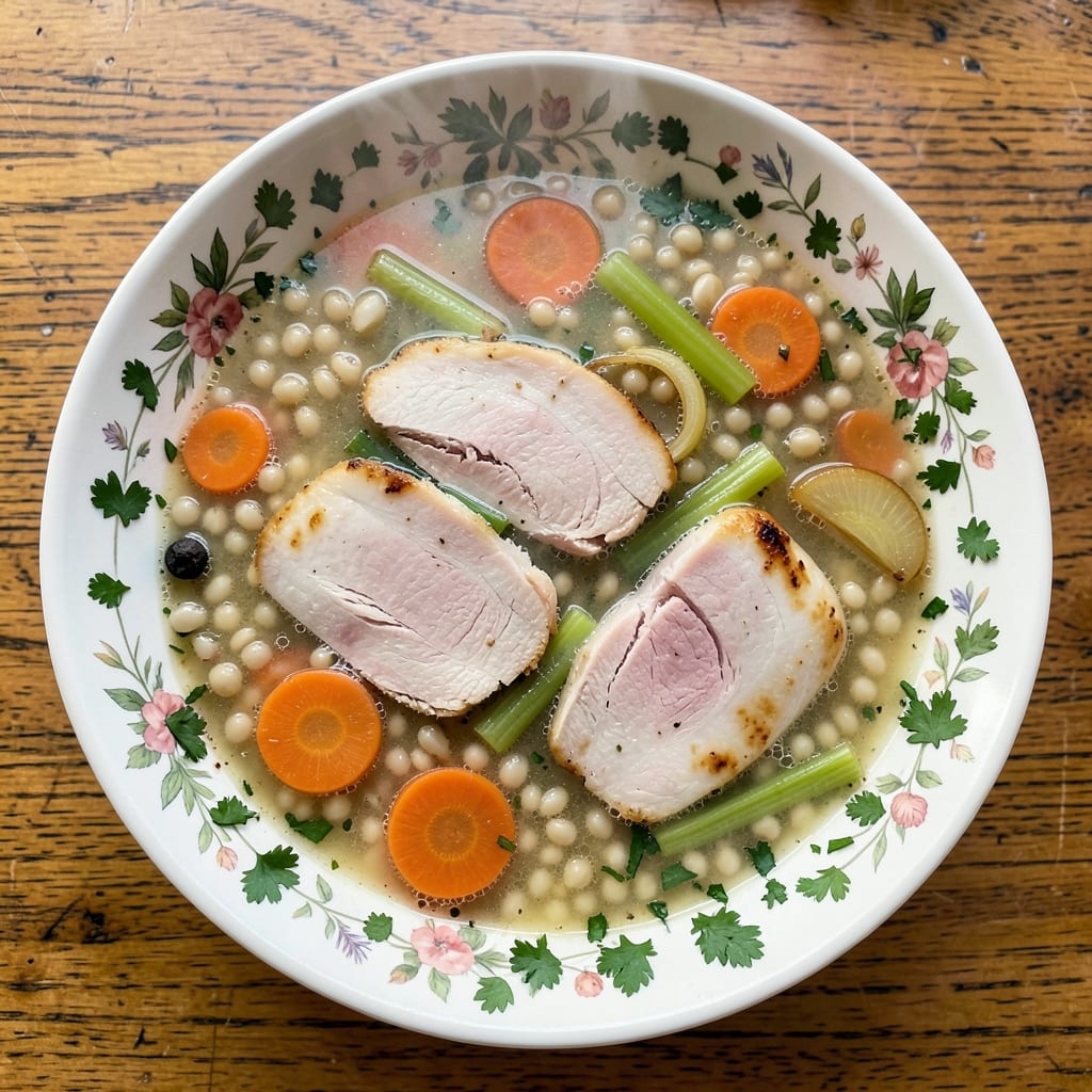Alix Earle's Chicken Noodle Soup Recipe: Herbal Simmered Comfort with Toasted Barley Crunch