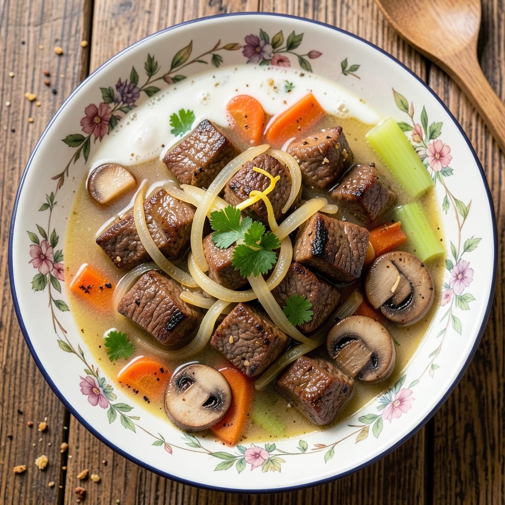 Beef Cubes Soup Recipe: Hearty Broth With Meat That Melts in Your Mouth