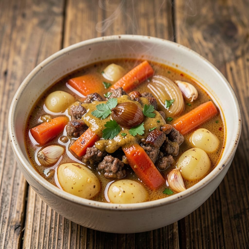 30-Minute Hamburger Minestrone Soup Recipe: Hearty One-Pot with Juicy Meat and Crispy Potatoes