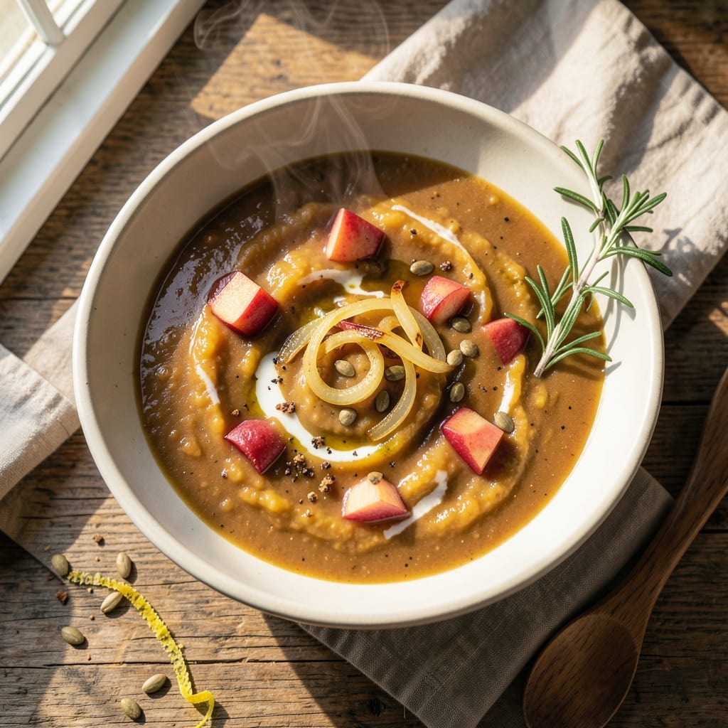Acorn Squash and Apple Soup Recipe: Spiced Autumn Warmth in 30 Minutes