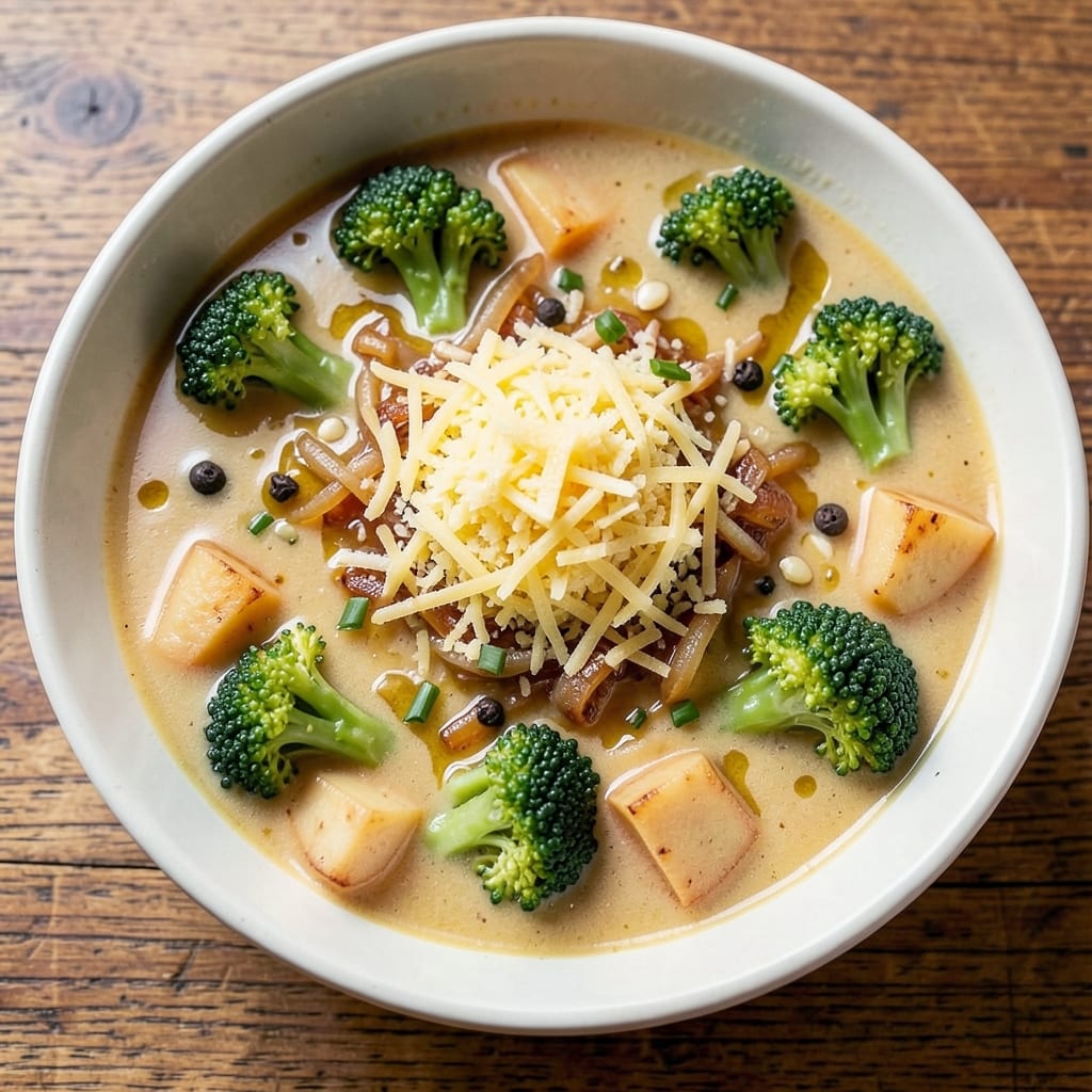 Almost Famous Broccoli Cheddar Soup Recipe: Velvety Cheese Swirls and Crispy Topping Magic