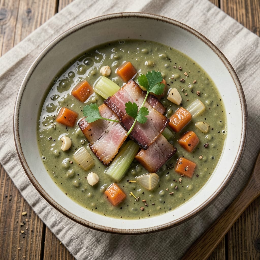 Andersen Split Pea Soup Recipe with Ham: Smoky Ham-Infused Creaminess in One Pot