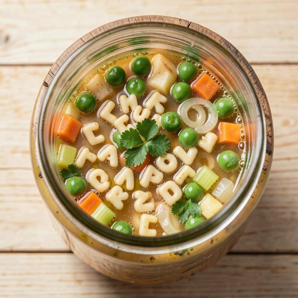 Alphabet Soup in a Jar Recipe: Pantry Staples Simmered Into Kid-Friendly Magic