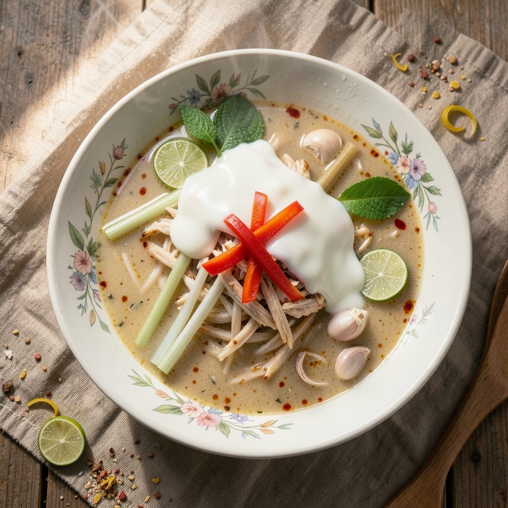 Amy's Thai Coconut Soup Recipe: Fragrant Lemongrass and Galangal Kiss