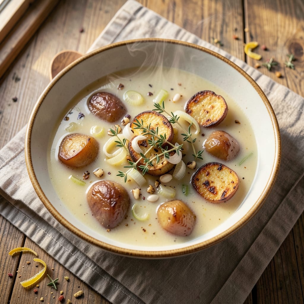Baked Potato Leek Soup Recipe: Smoky Roasted Depth Meets Creamy Comfort