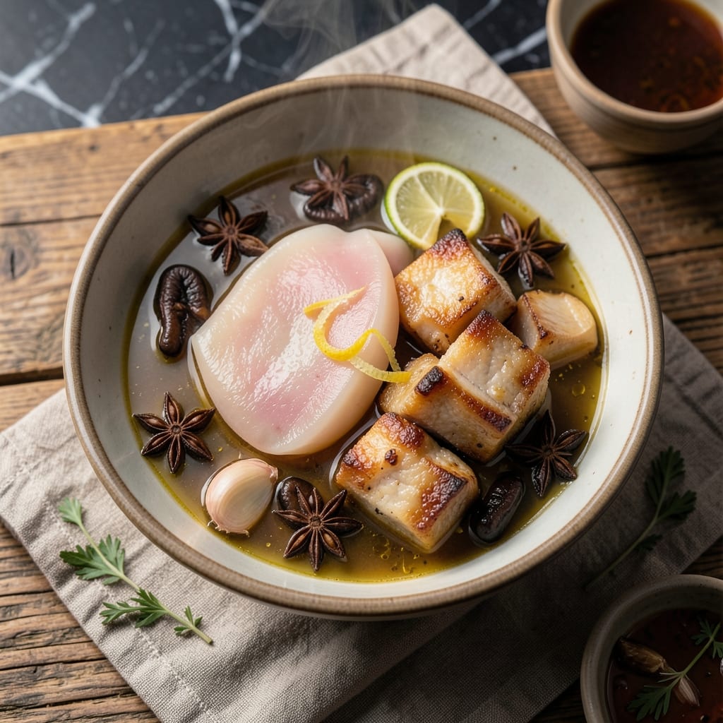 Abalone Pork Soup Recipe: Silken Seafood Meets Savory Wok-Fried Crisp