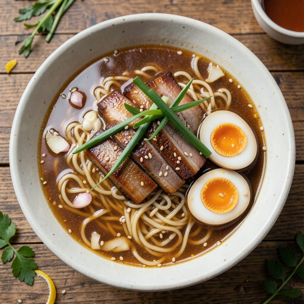 Asian Ramen Soup Recipe: Silky Noodles and Umami-Packed Broth