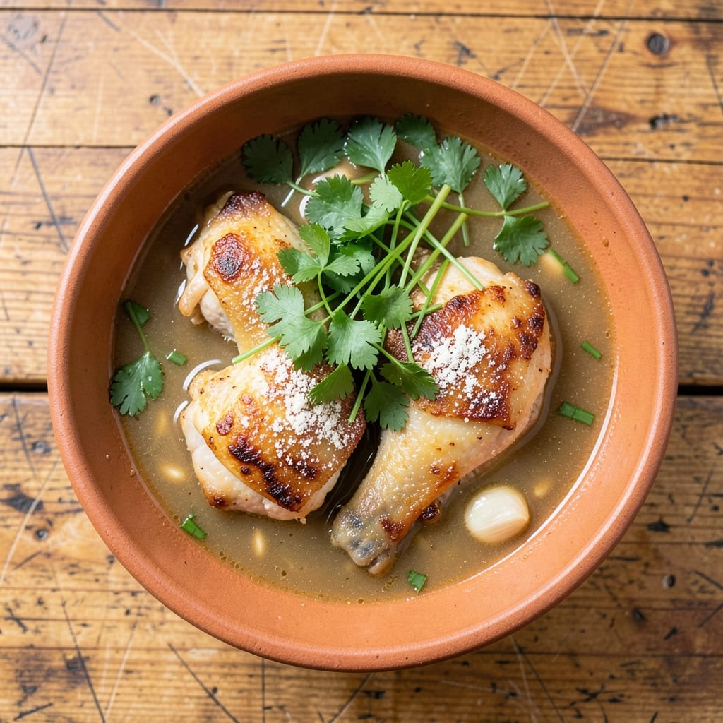 ABC Chicken Soup Recipe: Crispy Herb Dumplings Float in Savory Broth