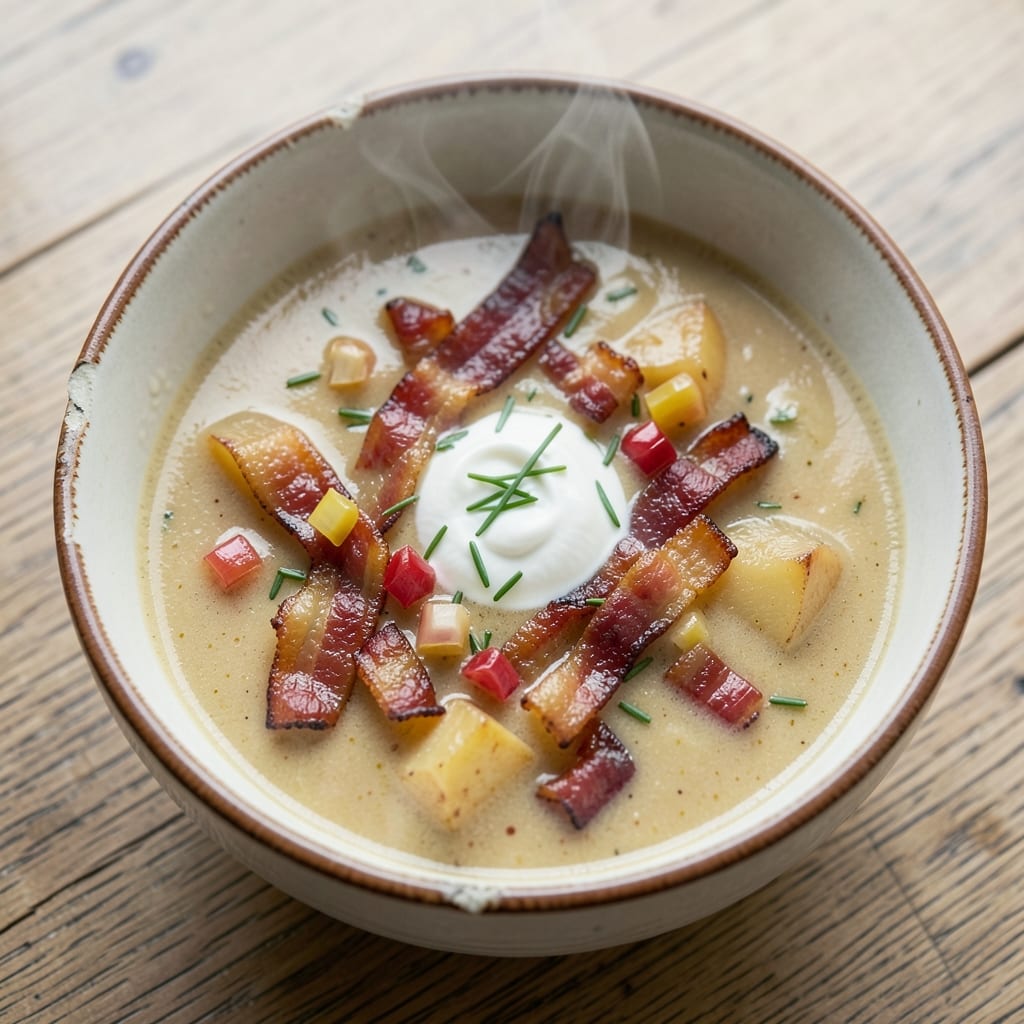 54th Street Baked Potato Soup Recipe: Velvety Cheese Swirls and Crispy Top Magic