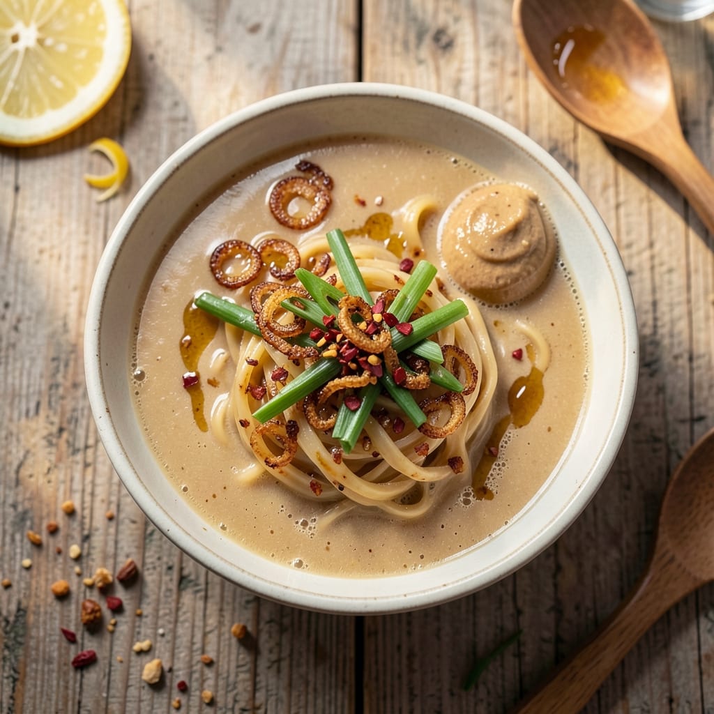 Asian Peanut Soup Recipe: Nutty Creaminess With Crispy Topping Twist