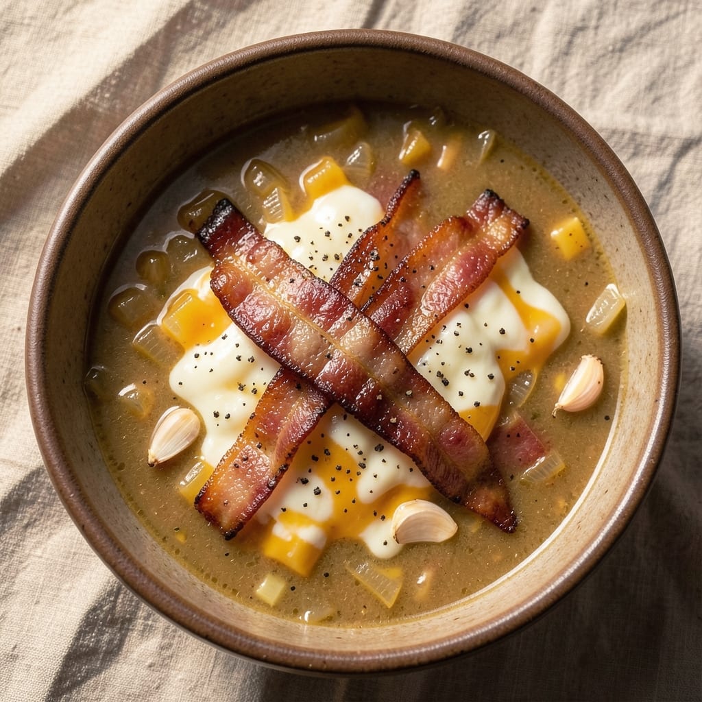 Bacon Beer Cheese Soup Recipe: Smoky Crispy Bits in Velvety Creamy Broth