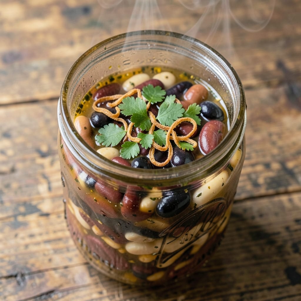 Five Bean Soup in a Jar Recipe: Pantry Staples Simmered to Rustic Richness