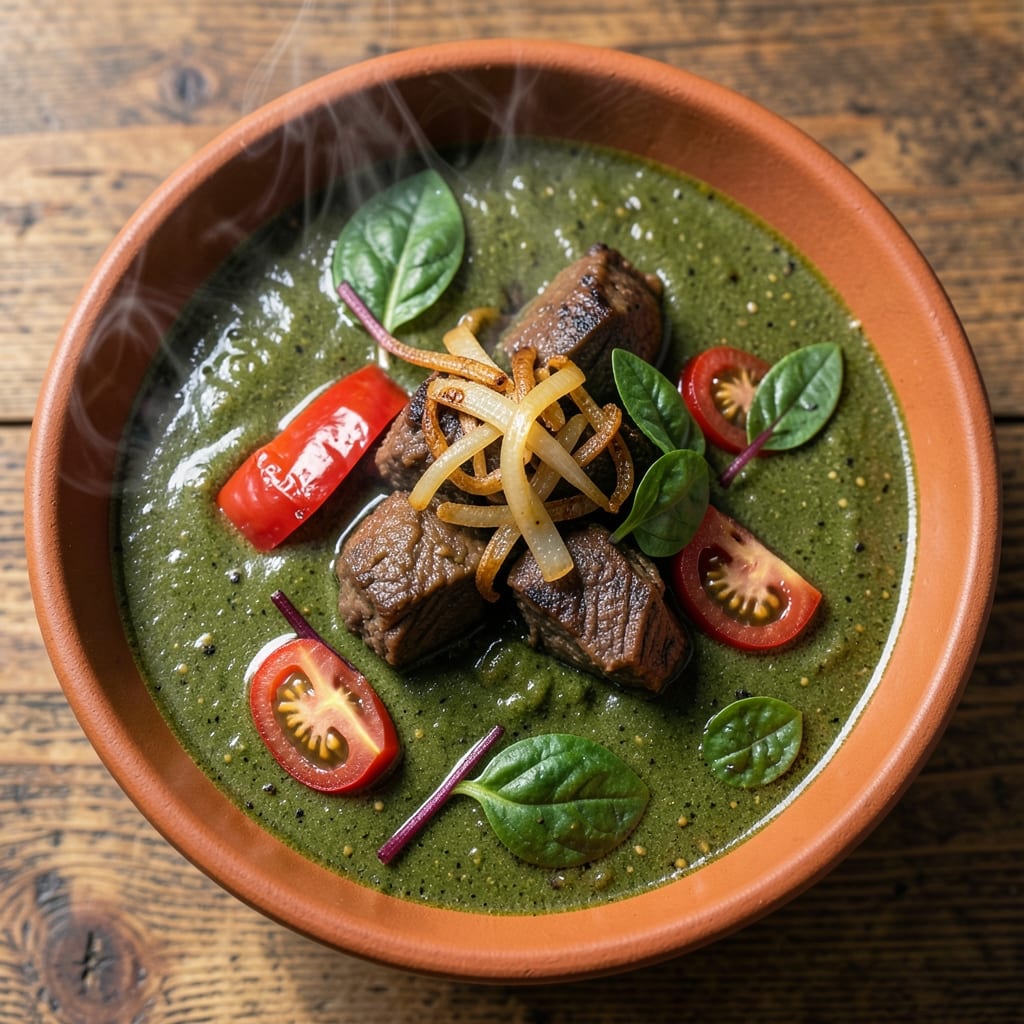 Authentic Egusi Soup Recipe: Nutty Pearl Millet Richness with Spiced Leafy Depth
