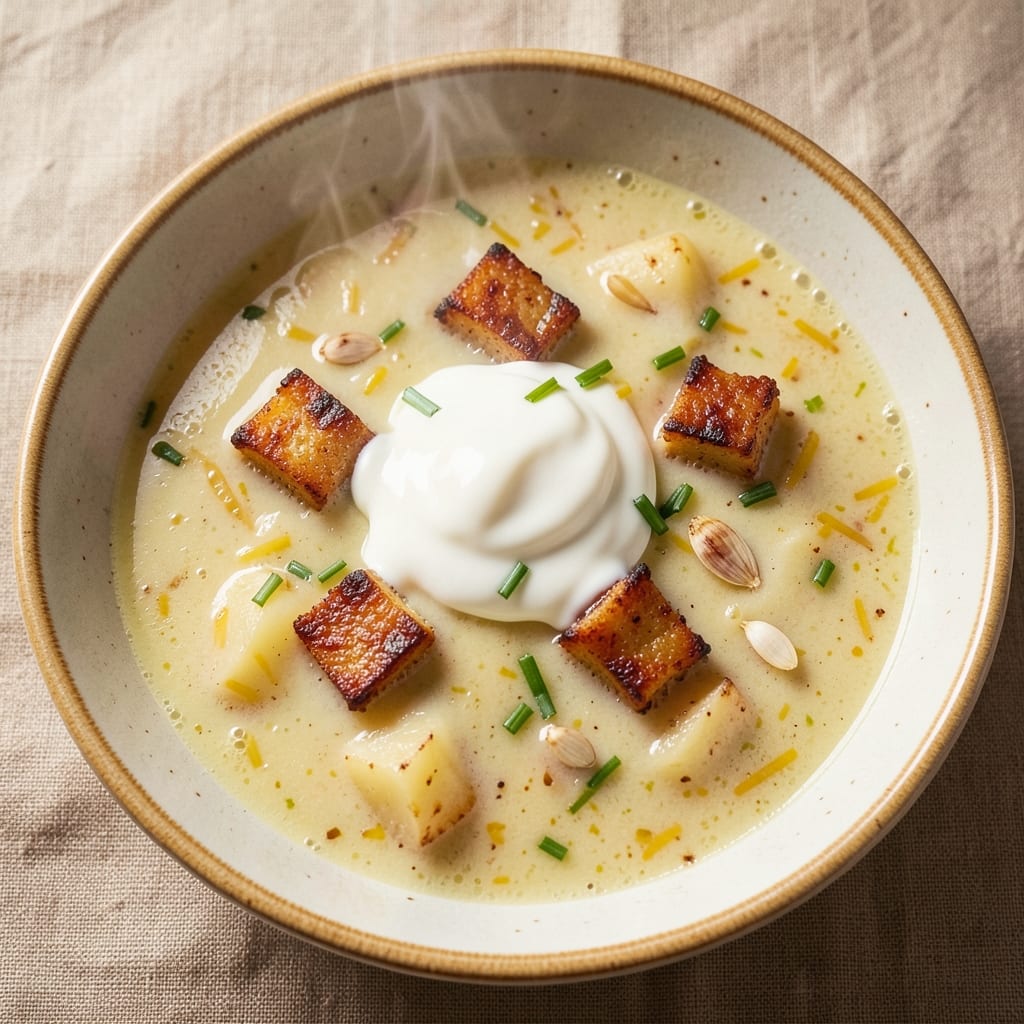Baked Potato Soup Recipe with Frozen Hash Browns: Crispy Top, Creamy Base Magic
