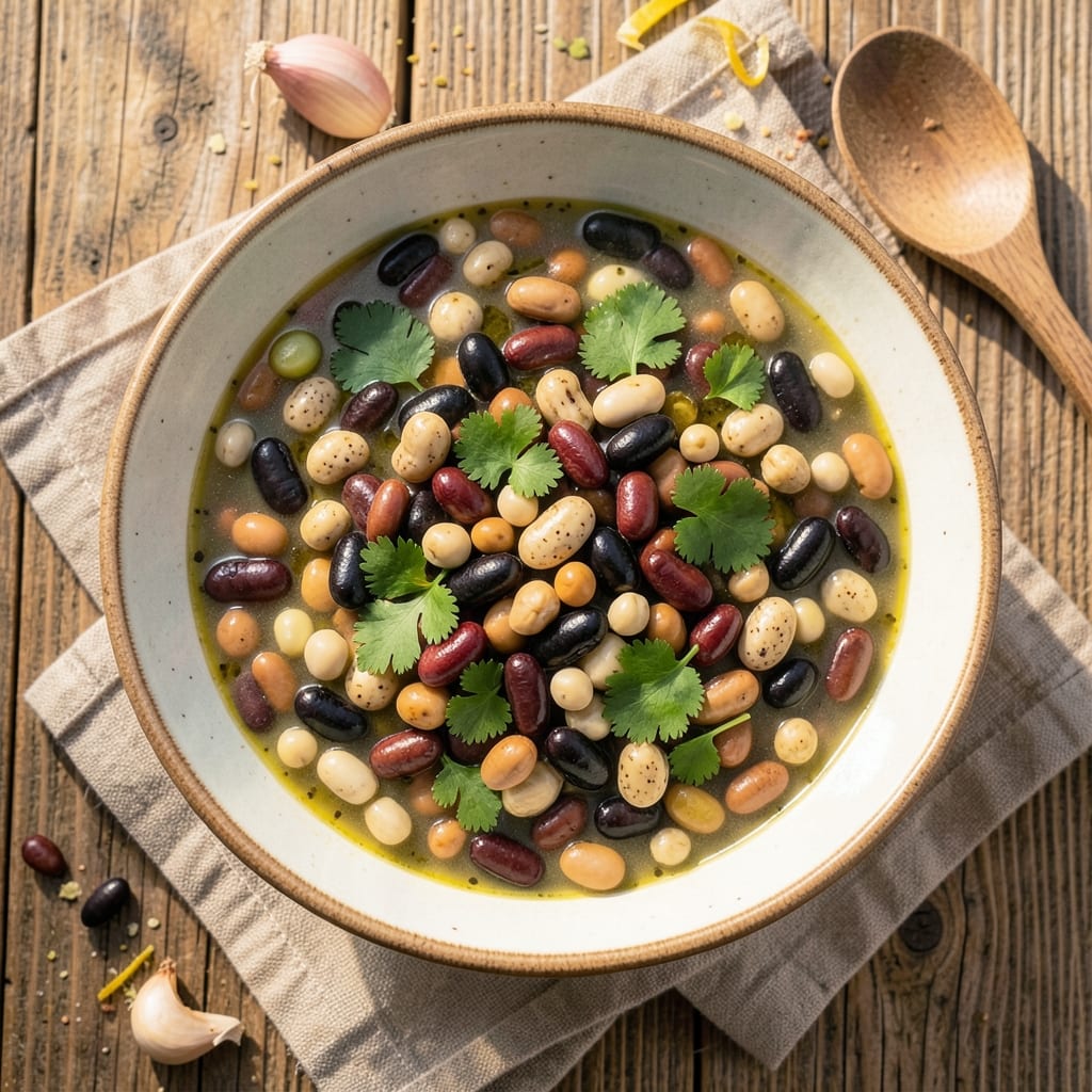 9 Bean Soup Recipe Vegetarian: Pantry Staples Simmered into Earthy, Protein-Rich Warmth