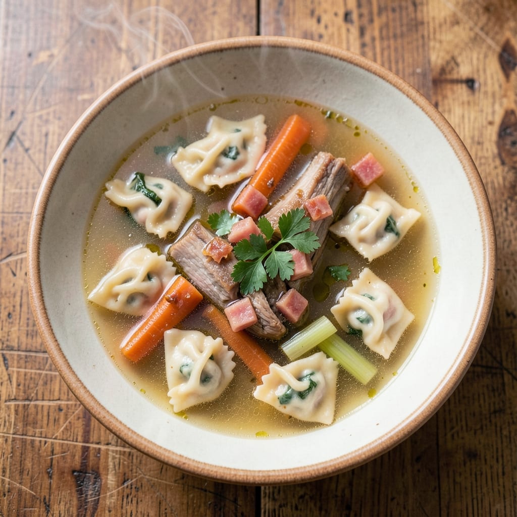 Authentic Italian Tortellini Soup Recipe: Handmade Pasta in Rich Broth