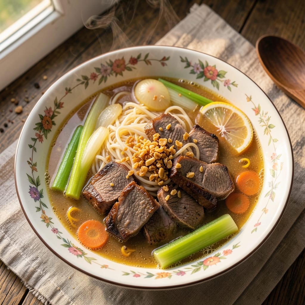 Filipino Beef Noodle Soup Recipe: Umami Bomb With Pineapple Heat