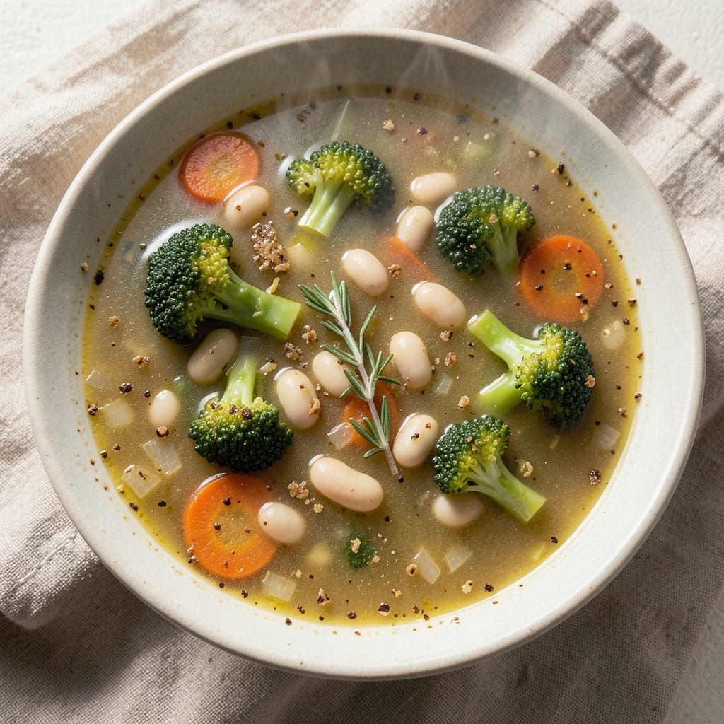 Bean and Broccoli Soup Recipe: Hearty One-Pot Comfort with Crispy Topping