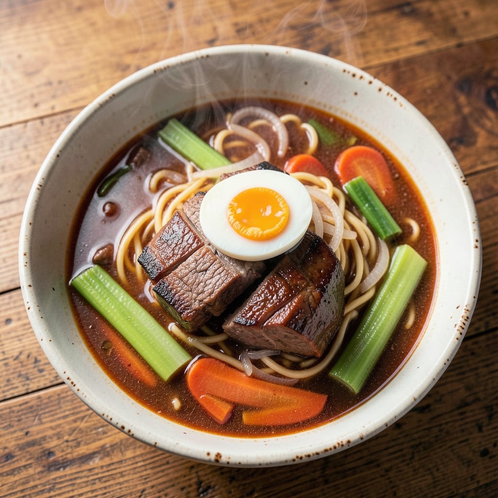 Beef Noodle Bowl Soup Recipe: Umami-Packed Broth with Chewy Noodles