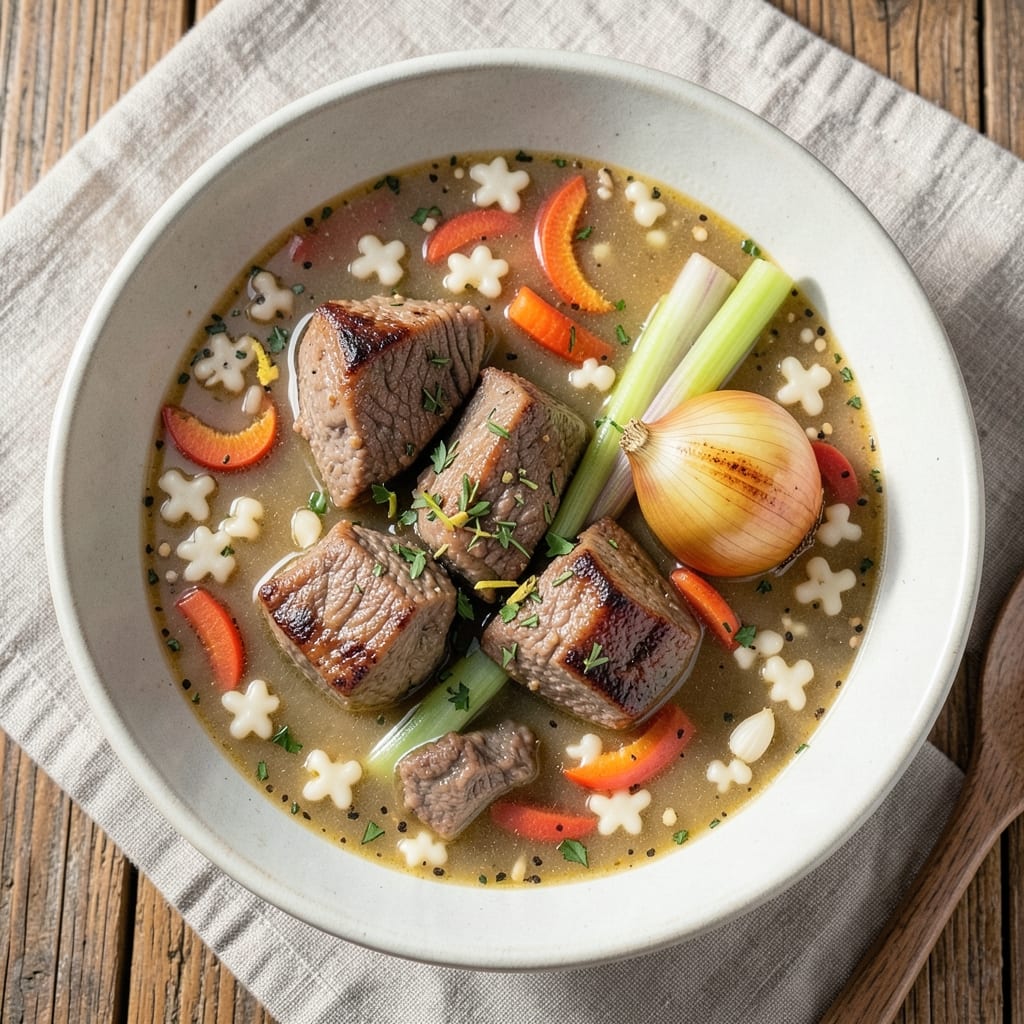 Beef Pastina Soup Recipe: Smoky Broth With Al Dente Pasta Bites