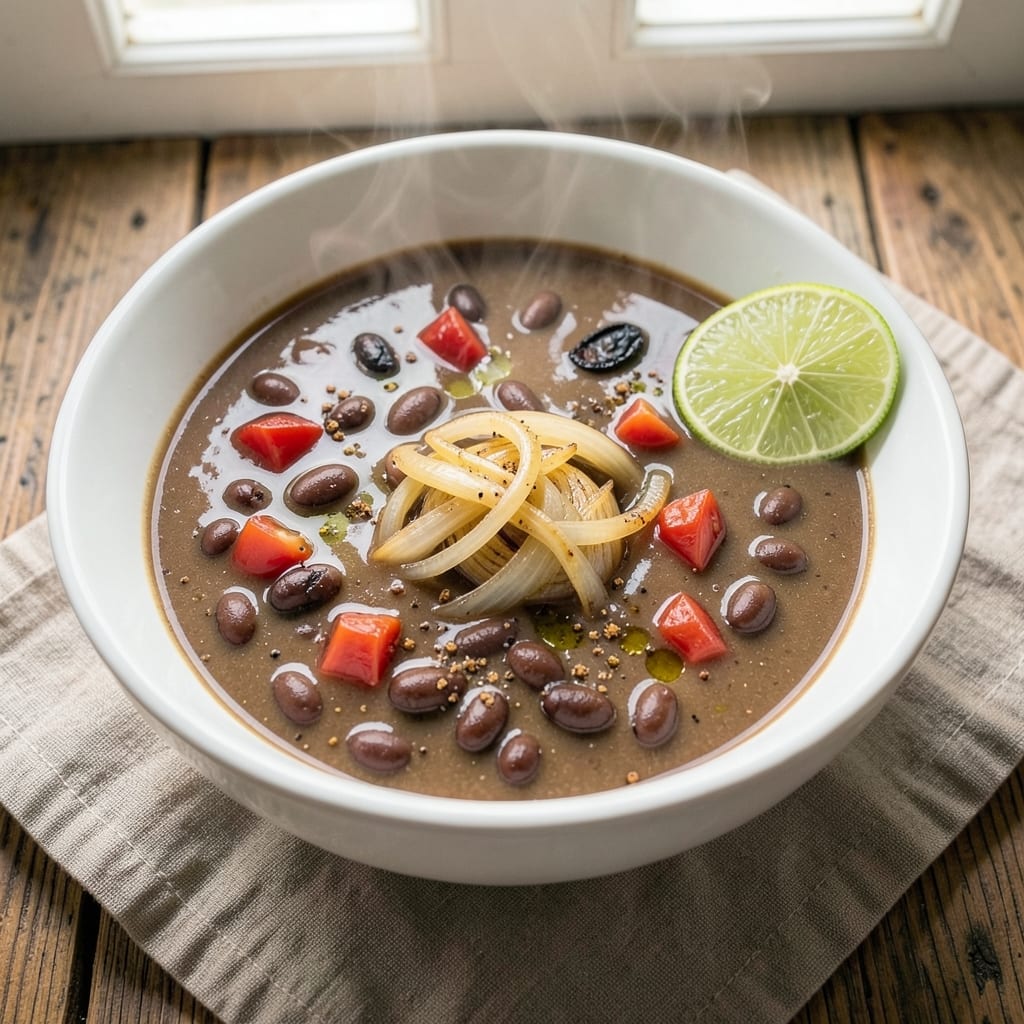 5-Ingredient Black Bean Soup Recipe: Creamy Cumin and Lime Brightness