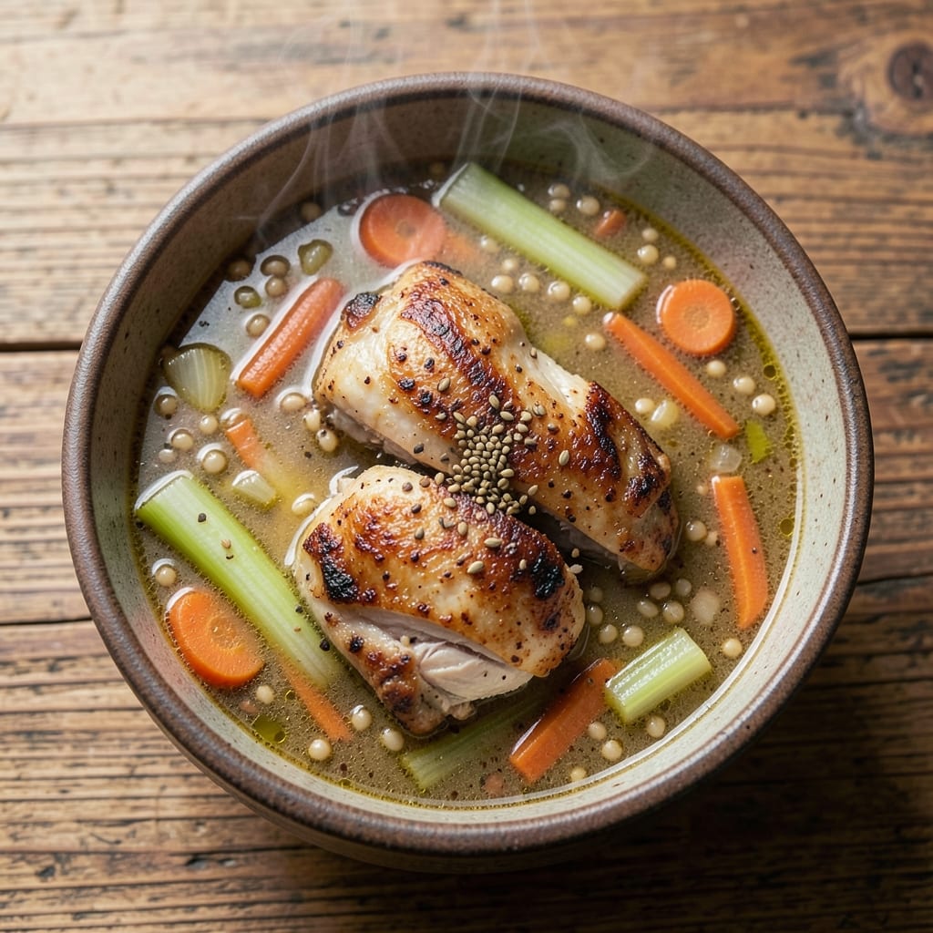Alix Earle's Chicken Soup Recipe: Barley-Infused Comfort with Toasted Spice Crunch
