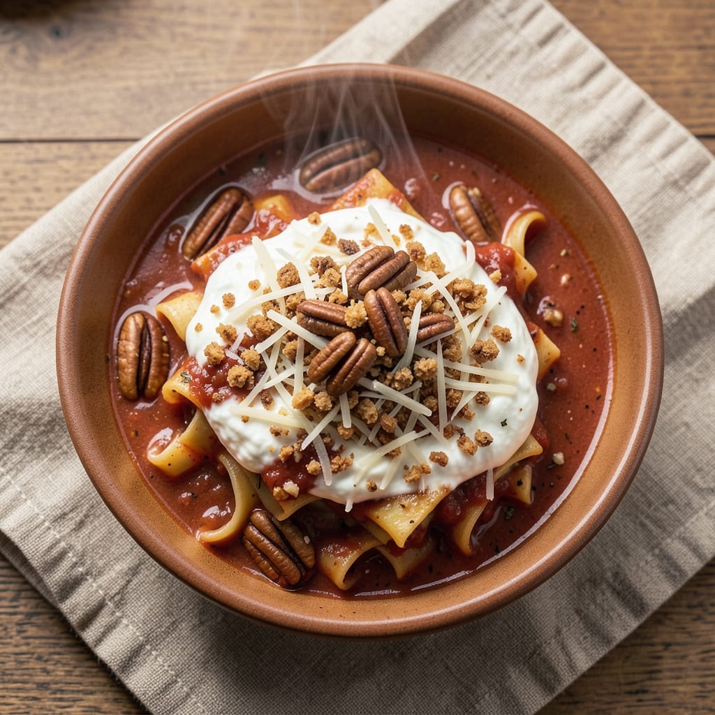 3 Pieces of Pecan Lasagna Soup Recipe: Nutty, Cheesy Layers in One Pot