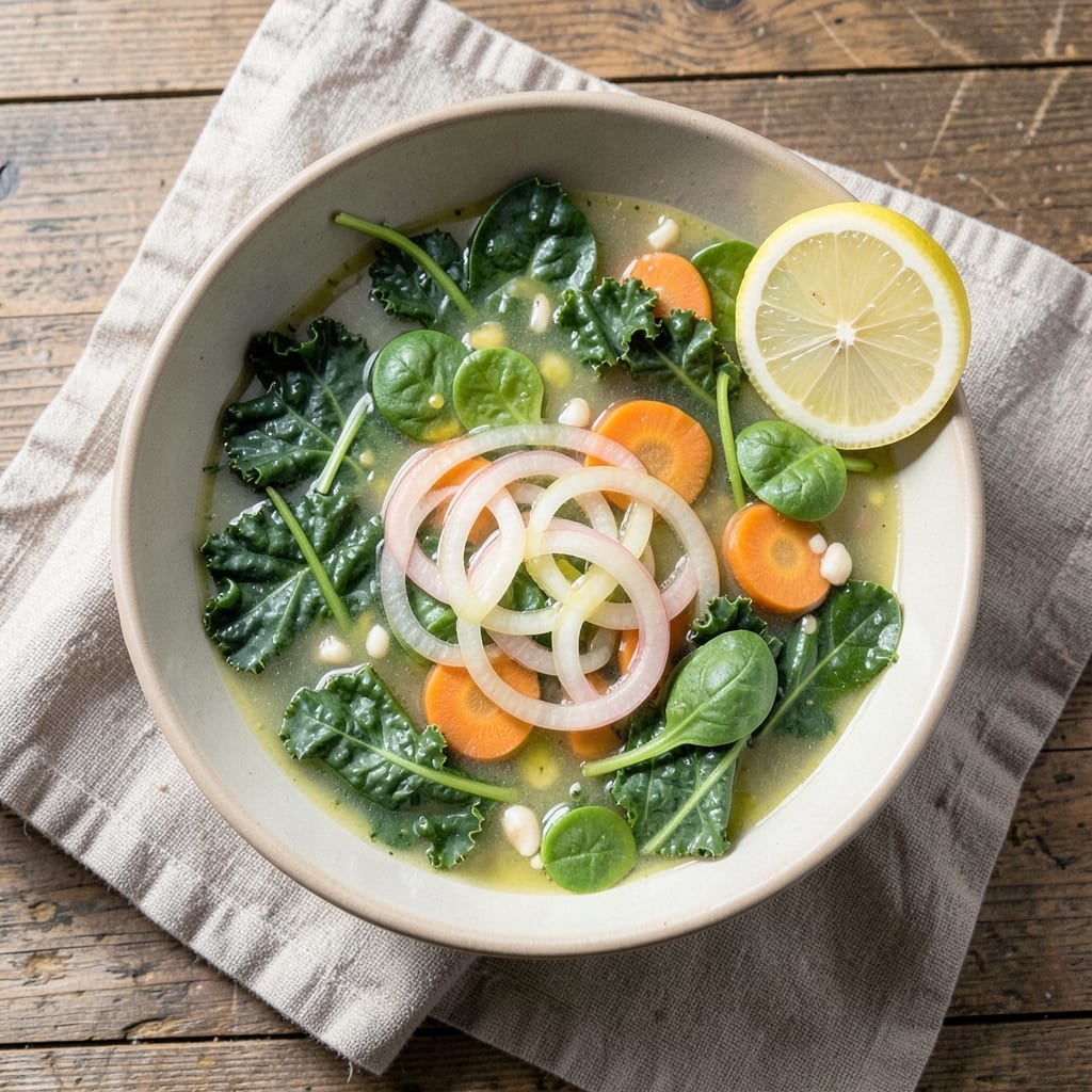 Alkaline Vegetable Soup Recipe: Balanced pH Boost With Earthy Greens & Citrus