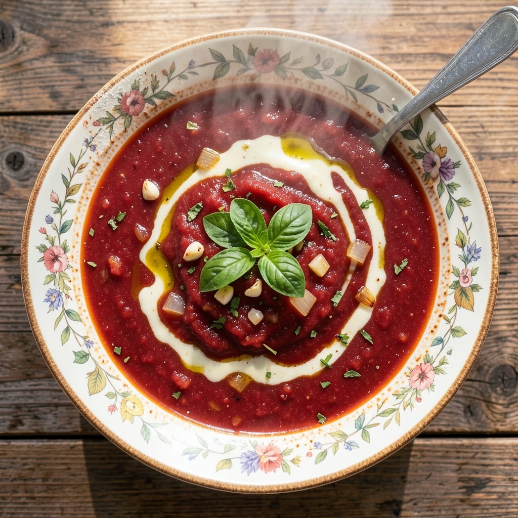 Basic Tomato Soup Recipe with Fresh Tomatoes: Bright Acidic Zing Without Blending