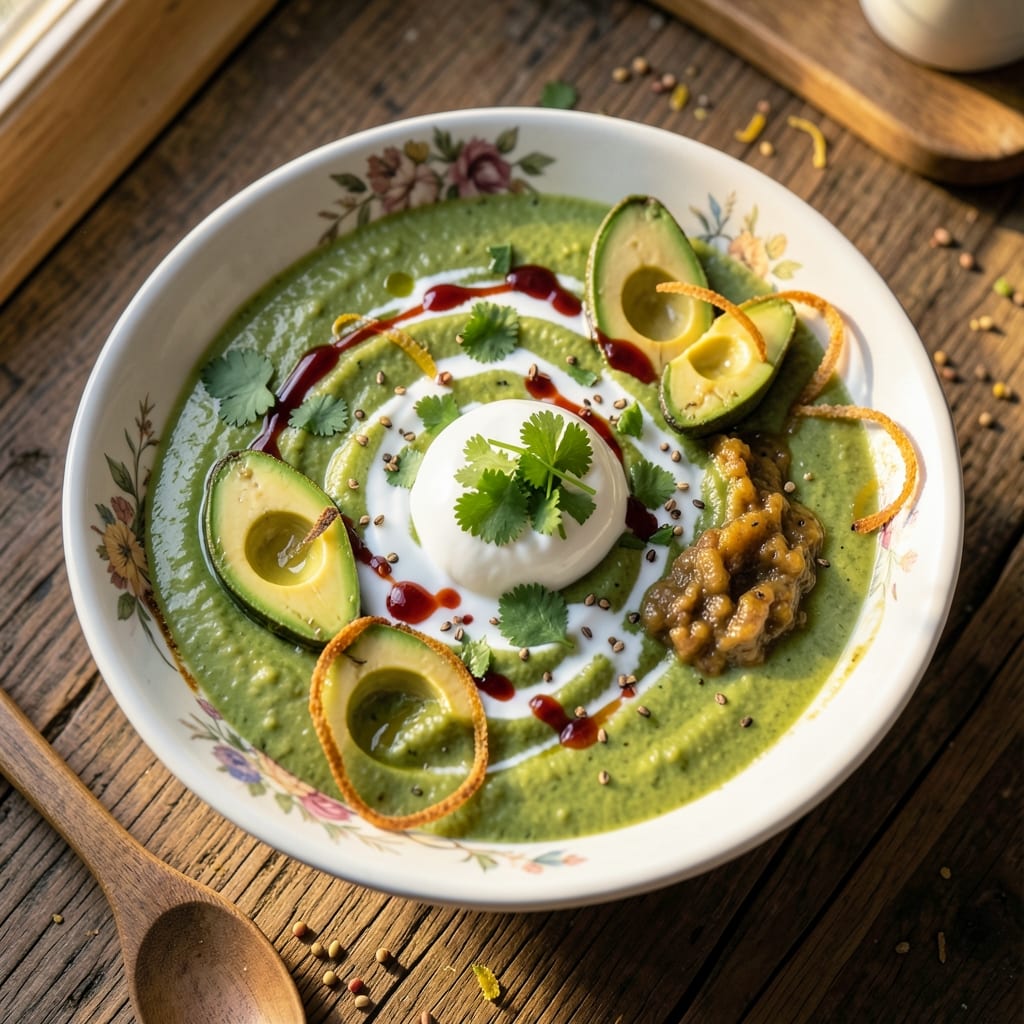 Avocado Indian Soup Recipe: Cooling Coconut-Coriander Velvety Bliss