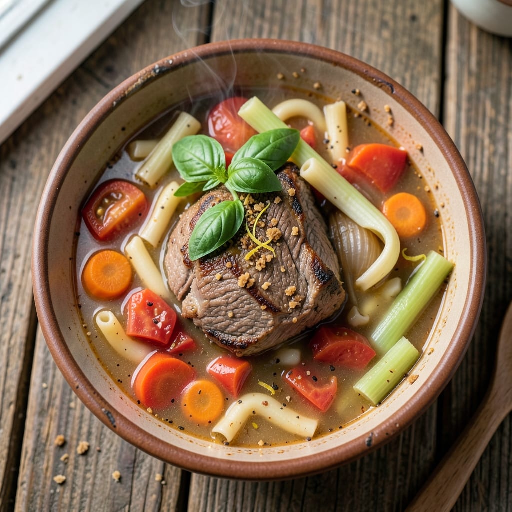 Beef Minestrone Soup Recipe Slow Cooker: Slow-Cooked Heartiness With Pasta and Veggies