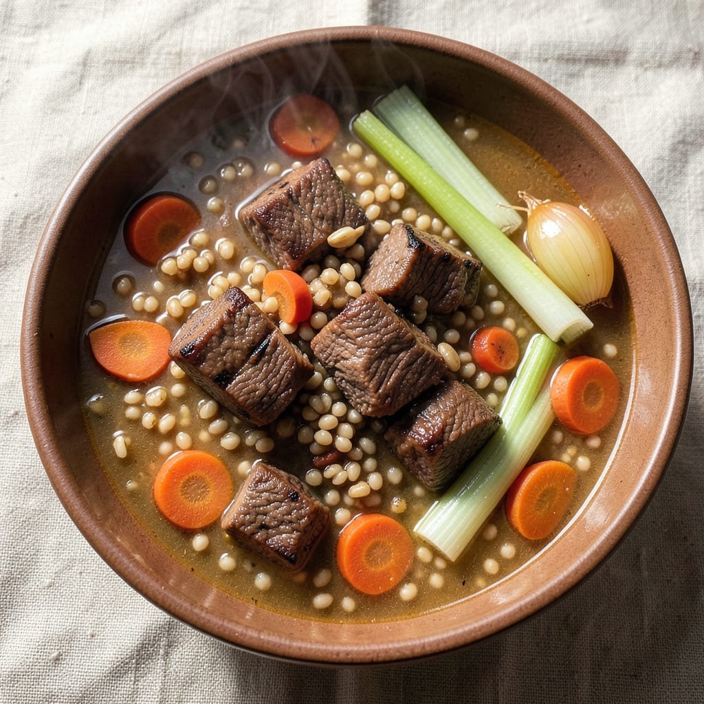 Beef Barley Soup Recipe with Stew Meat: Hearty One-Pot Simmer for Cozy Nights