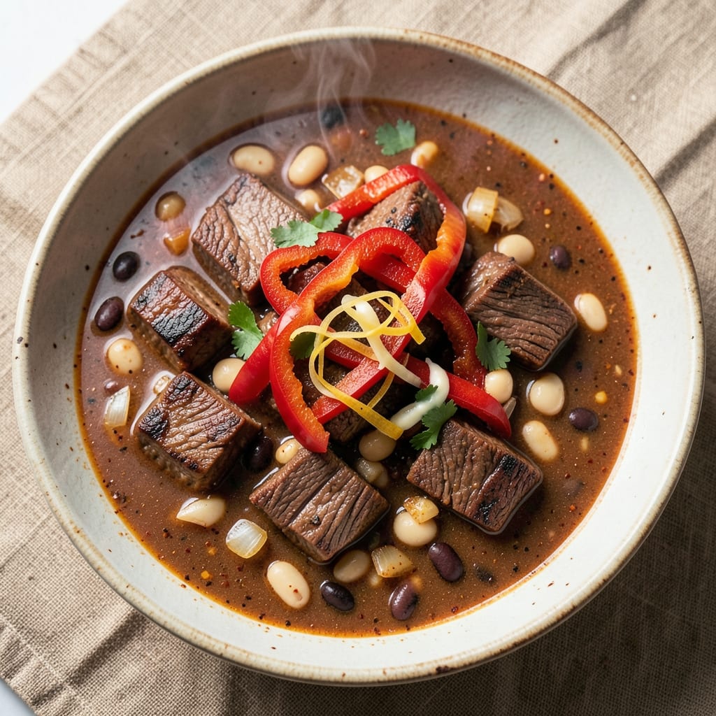 Beef Chili Bean Soup Recipe: Smoky Deep-Flavored Bowl in One Pot