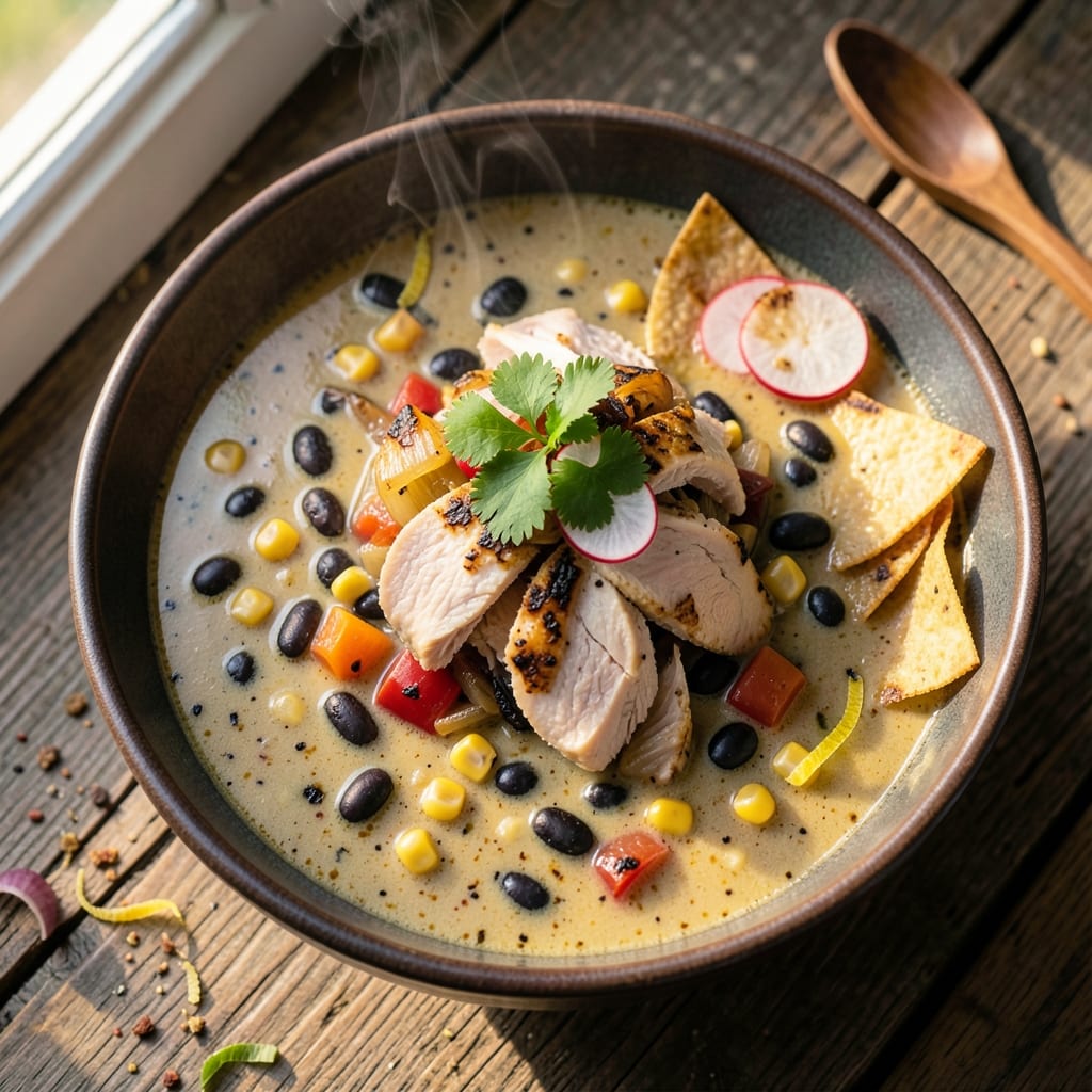 Award Winning Tortilla Soup Recipe: Smoky Black Bean and Corn Depth