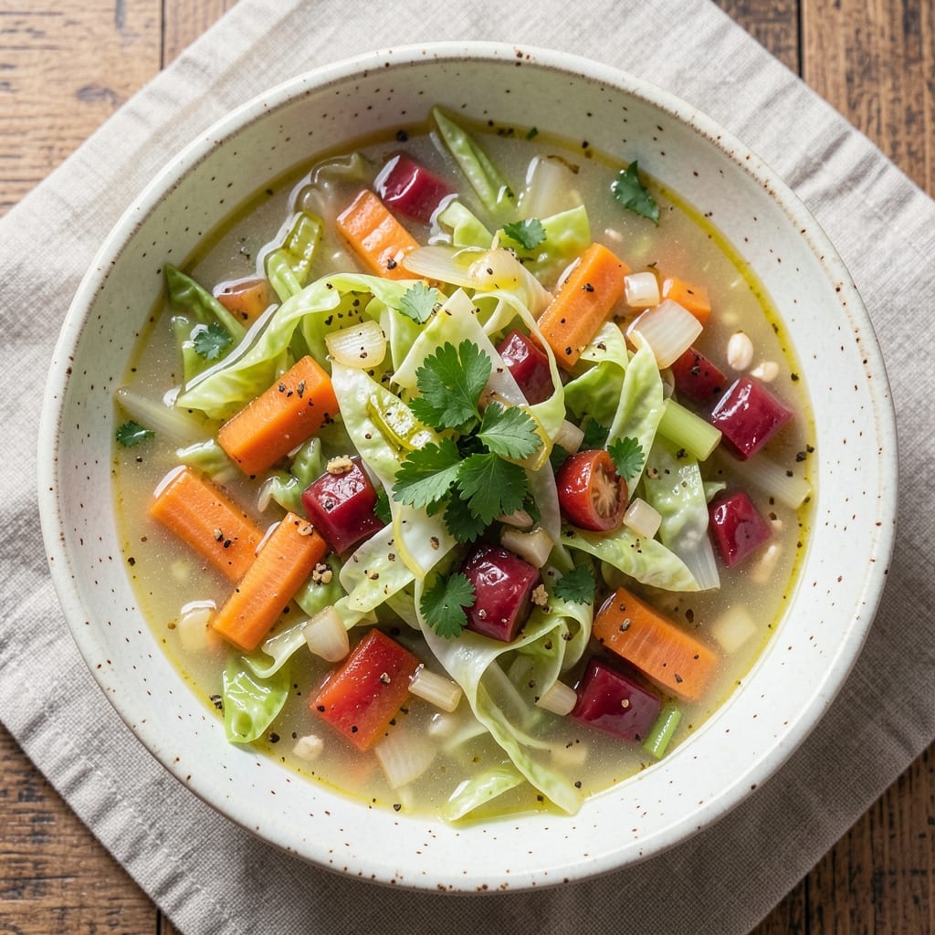 Basic Cabbage Soup Diet Recipe: Lightweight Lunch That Cleanses and Energizes