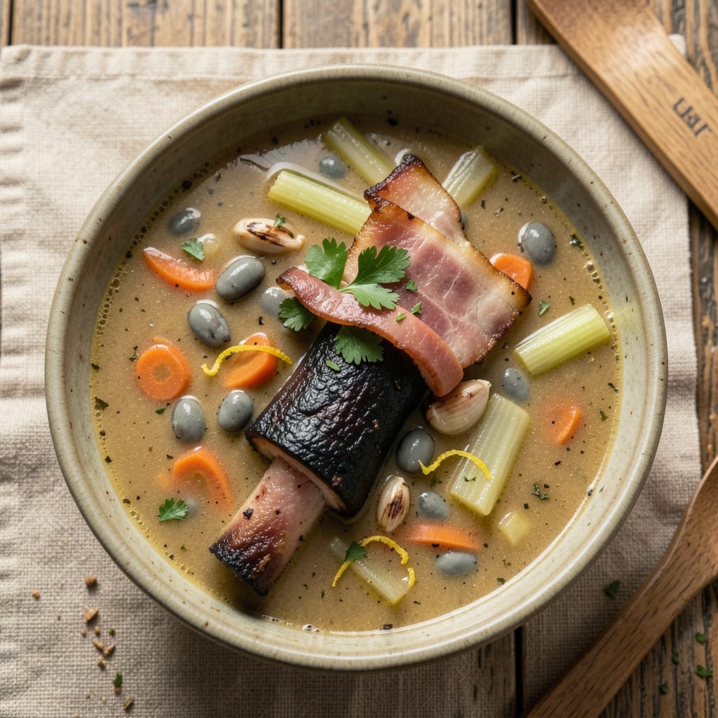 Alton Brown's Ham and Bean Soup Recipe: Slow-Simmered Depth With Smoky Sweetness