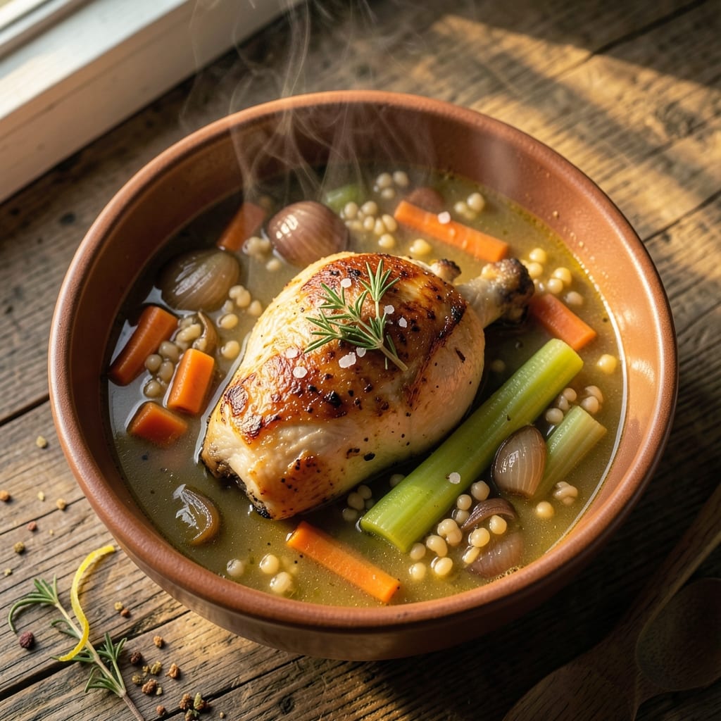Alpine Village Inn Chicken Soup Recipe: Herb-Infused Comfort with Toasted Barley Crunch