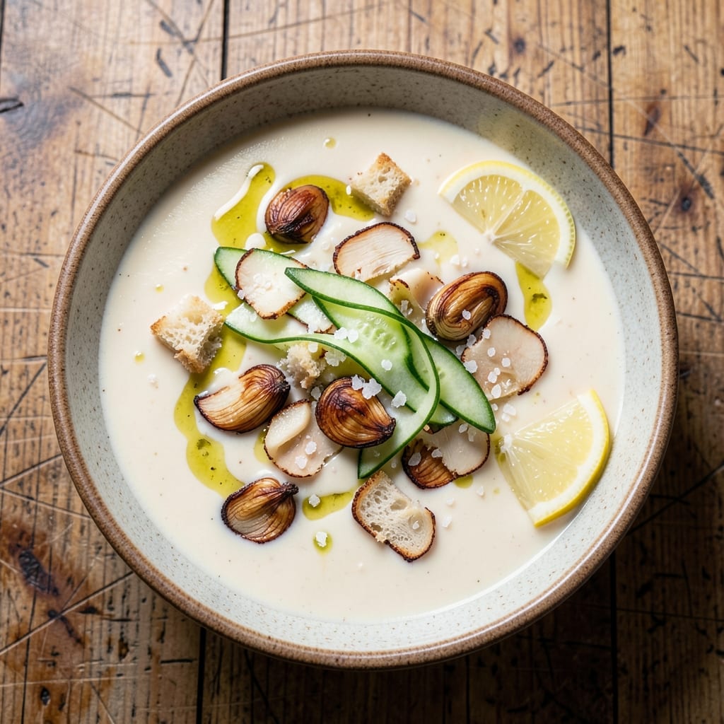 Ajo Blanco Soup Recipe: Almond-Infused Chill with Toasted Garlic Crunch