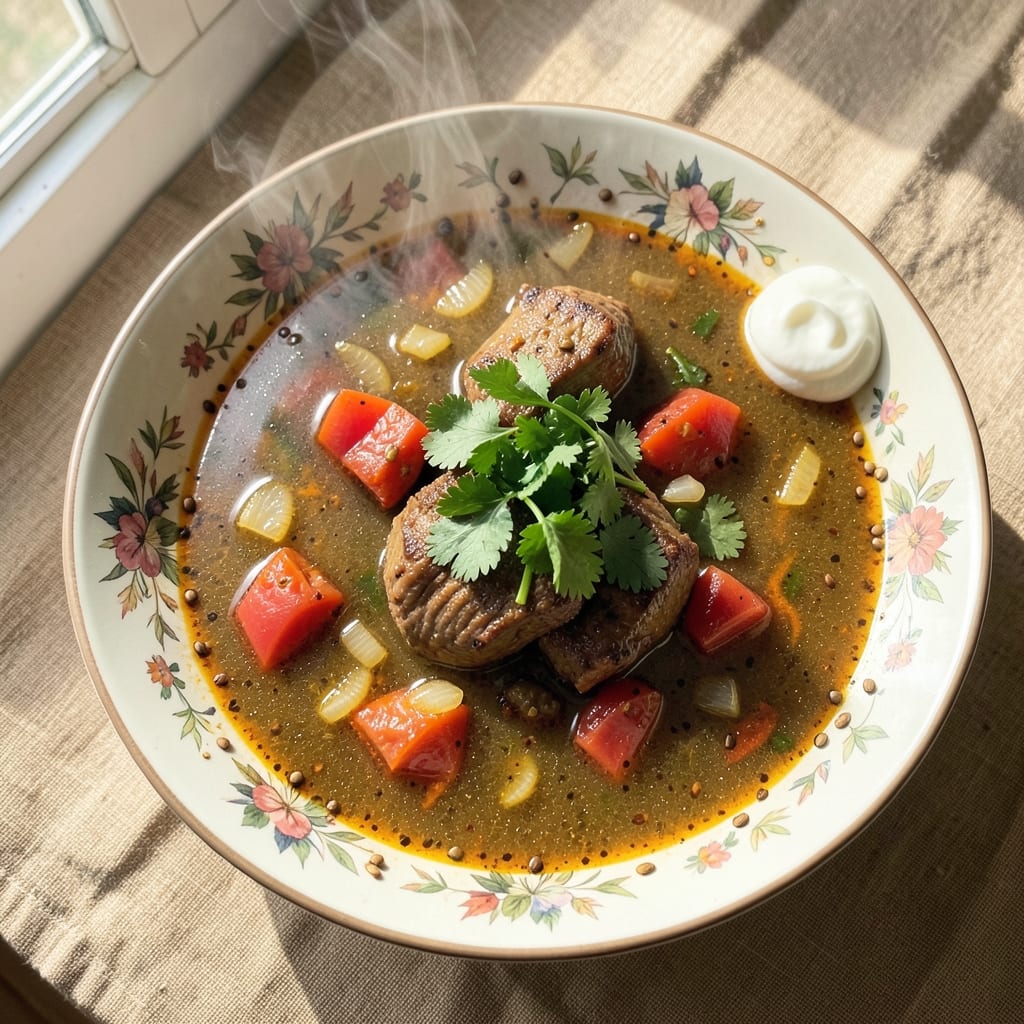Algerian Shorba Soup Recipe: Harissa-Spiced Lamb and Chickpea Comfort
