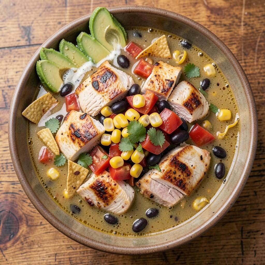 5-Can Chicken Tortilla Soup Recipe: Layered Spice and Crunch in One Pot