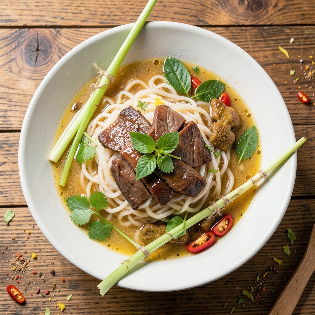 Authentic Thai Beef Noodle Soup Recipe: Fragrant Lemongrass and Galangal Broth Magic